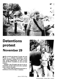 Detentions protest, November 29