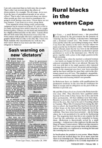 Rural blacks in the western Cape