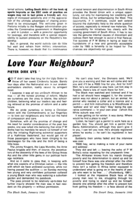 Love your neighbour?