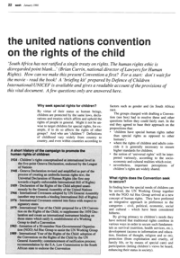 The United Nations Convention on the rights of the child