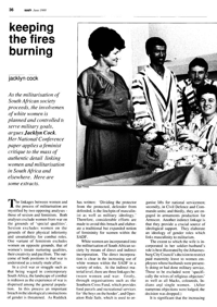 Keeping the fires burning