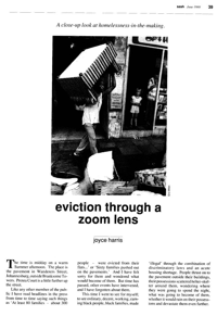 Eviction through a zoom lens