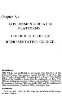 Chapter six: Government-created platforms - C