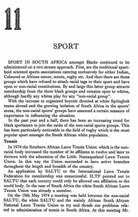 Chapter eleven: Sport