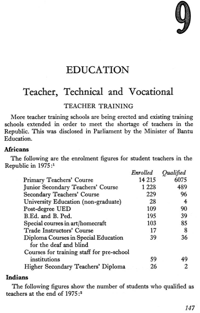 Chapter nine: Teacher, technical and vocational