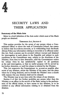 Chapter four: Security laws and their application