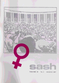 Sash Volume 30 Number 2 August 1987