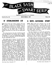 The Black Sash/Die Swart Serp Volume 2 Number 10 December 1957