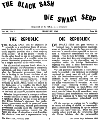 The Black Sash/Die Swart Serp Volume 4 Number 2 February 1960