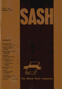 Sash Volume 25 Number 4 February 1983