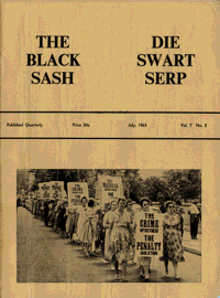 The Black Sash/Die Swart Serp Volume 7 Number 2 July 1963
