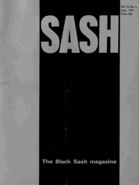 Sash Volume 15 Number 1 June 1971