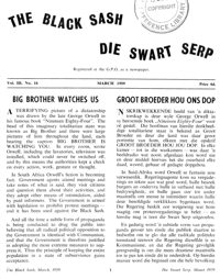 The Black Sash/Die Swart Serp Volume 3 Number 16 March 1959