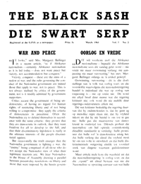 The Black Sash/Die Swart Serp Volume 5 Number 2 March 1961