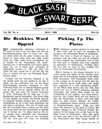 The Black Sash/Die Swart Serp Volume 3 Number 4 March 1958
