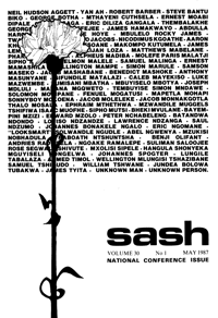 Sash Volume 30 Number 1 May 1987