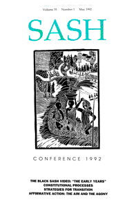 Sash Volume 34 Number 2 May 1992