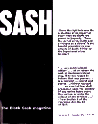 Sash Volume 18 Number 3 November 1975