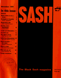 Sash Volume 21 Number 3 November 1979