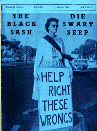 The Black Sash/Die Swart Serp Volume 6 Number 3 October 1963