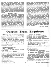 Queries from enquirers