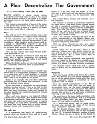 A plea: decentralize the government