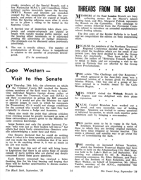 Cape Western - visit to the Senate