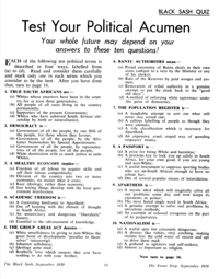 Test your political acumen