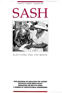 Sash Volume 34 Number 2 September 1992