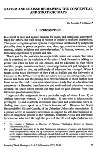 Racism and sexism: redrawing the conceptual and strategic maps