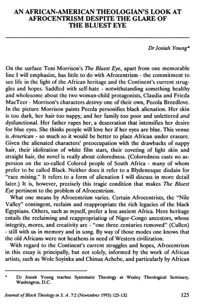 An African-American theologians look at Afro