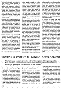 KwaZulu potential mining development