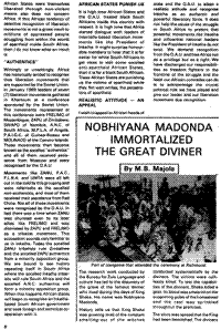 Nobhiyana Madonda immortalized the great diviner