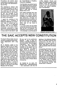 The SAIC accepts new constitution