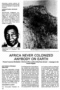 Africa never colonized anybody on earth