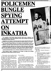 Policemen bungle spying attempt on Inkatha
