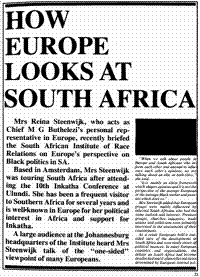 How Europe looks at South Africa
