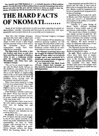 The hard facts of Nkomati....