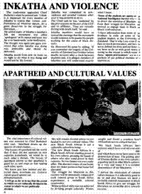 Inkatha and violence