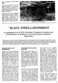 Black dissillusionment