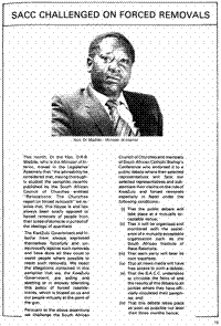 SACC challenged on forced removals