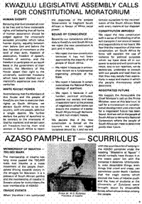 KwaZulu legislative assembly calls for constitutional moratorium