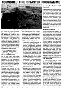 Ndundulu fire disaster programme