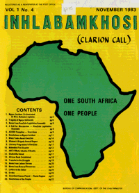 Clarion Call Volume 1 Number 1 November 1983