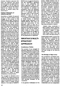 Inkathas multi-strategy approach