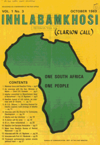 Clarion Call Volume 1 Number 3 October 1983