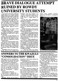 Brave dialogue attempt ruined by rowdy University students