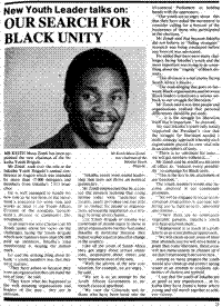 Our search for Black unity