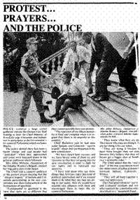 Protest, prayers and the police