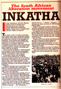 Inkatha: the South African liberation movement
